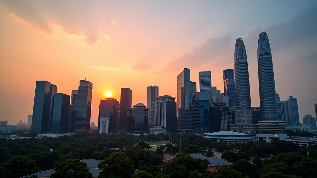 Singapore fintech startup ecosystem and venture capital landscape with modern skyline